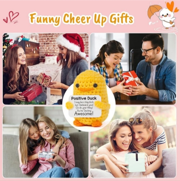 Handmade Woven Positive Energy Little Yellow Duck #New - Picture 4 of 6